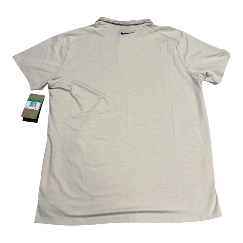 Nike Court Shirt Mens XL Tan Beige Dri-Fit Advantage Tennis Polo FZ6909-126